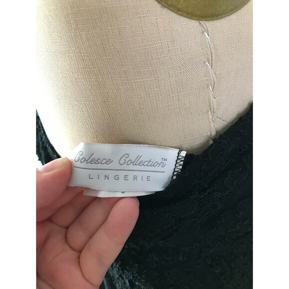 SIZE M/L 90s Black Lace Jumpsuit , Sheer Top Wide Leg Jumpsuit, Sexy Lounge - Picture 7 of 8